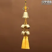 【嚴選好物】一大六小銅風鈴純銅鈴鐺風鈴掛飾家居房間裝飾掛件化五黃解二黑