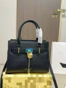 喜挖2店 2024年新款MK Hamilton鎖頭包迷你/小號經典老花托特包斜背女士包