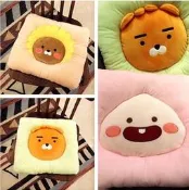 【Ziga＊里家】☆可愛Kakao friends.萊恩.獅子.屁桃.坐墊．靠墊.墊子.椅墊.抱枕.禮物～☆3款選