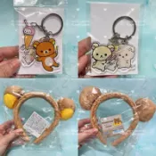 3shine代購✨San-x 日本空運現貨 懶熊+憂傷+貓咪 懶妹+黑白豬+狗狗 鑰匙圈 懶熊髮箍 拉拉熊