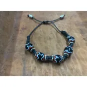 串珠琉璃手環 / 編織琉璃珠 / 手工原住民飾品 / 客製化原住民飾品 / 原民風 / 民族風 / 勇士之珠 孔雀之珠