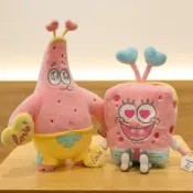 快樂一購 正版授權可愛粉色派大星卡通玩偶掛件公仔毛絨玩具布娃娃（45cm以上的商品麻煩客人選擇宅配哦，謝謝）