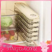 Tingdaoyu-餃子盒家用食品級廚房冰箱夾縫收納盒多層不粘底速凍保鮮盒 ZAUO