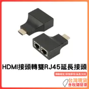 台灣現貨 ~【HDMI訊號延長器】HDMI轉雙RJ45網路延長轉接頭｜支援1080P影音同步｜延長最遠30M｜免驅動｜