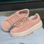-ES- 部分現貨 PUMA SUEDE PLATFORM TRACE 厚底 泫雅同款 粉色 休閒鞋 365830-05