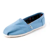 【25.5cm】TOMS 女 經典 水藍色 素面 Classic Blue 純色 舒適 休閒鞋 平底鞋 懶人鞋 帆布鞋