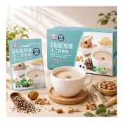 (店+)呷七碗 有機彩虹黎麥12珍穀飲25g*20包 * 有機彩虹藜麥核桃杏仁飲(20G*20包/盒)超商限3盒