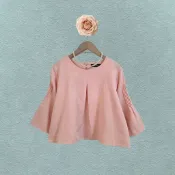 *♡*Pandora/淺粉色/簡約甜美/後開衩.厚雪紡上衣/適小M/近新/二手衣《Anna的百寶箱》