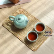 ☘花澗☘日式茶墊 隔熱墊 編織防燙餐墊復古茶几墊中式簡約草編碗盤茶杯墊隔熱墊子