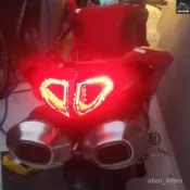 適用 杜卡迪 848 EVO 1098 1198 改裝LED後尾燈總成剎車燈轉嚮燈