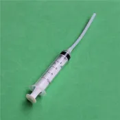 針筒加矽膠軟管10ml印表機列印噴頭清洗液注射工具 列表機堵頭清洗工具 軟管10入