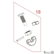 【KUI酷愛】SRC Titan 泰坦左輪 鋼瓶固定鎖組（零件編號#TI-18）Co2槍零件~33692