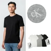 (店+)繡標 Calvin Klein 素T  CK  T恤 黑色 純棉 內衣 圓領 短T 短袖@4051