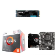 (店+)【AMD 超微】〈自MO價〉R5 3400G+微星 A520M-A PRO M-ATX主機板+鎧俠 1TB SSD