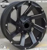 【員林 小茵 輪胎 舘】4X4吉普車專用鋁圈 17吋 6孔139.7 9J ET0 中心孔110 黑