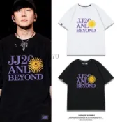 特惠現出✨JJ20演唱會週邊T恤林俊傑短袖迷你Beyond太陽應援服夏季潮牌半袖✨藍斯