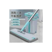 (店+)免運 平板拖把 免洗拖把 刮刮樂平板拖把洗脫一體拖把桶套裝家用幹濕兩用拖把免手洗拖把 好神拖款拖把