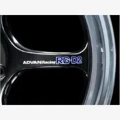 汽車配件 適用於ADVAN Racing RG-D2輪轂裝飾汽車貼紙RGD2輪圈改裝修復貼花