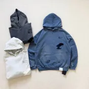 【𝑪𝑱𝑴𝑭】NBHD 24SS SAVAGE SWEAT SHIRT LS 破壞補丁做舊帽T 重磅連帽衛衣 破洞帽踢