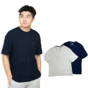 (店+)【TOMMY HILFIGER】衝評 Tommy Hilfiger 毛巾布 短T 特殊款 耐磨 大尺碼 短袖 T恤 偏大 男生上衣 素t  #9232