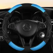 F2免運【不分車型】 汽車方向盤套 防打滑運動方向盤 豐田 賓士 本田 尼桑 網紅年輕人車用方向盤套 車用方向盤套 汽車