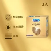 【愛合購】【Durex杜蕾斯】真觸感裝衛生套保險套(3入/盒)