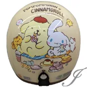 EVO CA310M 布丁狗&大耳狗 象牙白 安全帽 半罩式 中帽體 復古帽《遠古騎士》