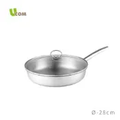 【UCOM 瑞康屋】鍋匠系列MT25台製複合金單柄平底鍋(28cm)