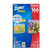 (店+)【Ziploc】拉鍊式保鮮夾鏈袋 小48入x2盒+大35入x2盒/組