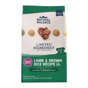 【Natural Balance】低敏羊肉糙米成犬配方（小顆粒）12lbs/5.44kg(狗糧、狗飼料、狗乾糧)