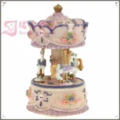轉機商店 【夢幻旋轉發光】音樂盒 旋轉木馬 八音盒 生日禮物 精品擺飾 創意禮物 送閨蜜 送女友 送同學 浪漫燈光 療癒音樂 桌面裝飾