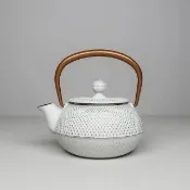 【福介商店】南部鐵器 日本鑄鐵壺 IWACHU 岩鑄 玉珠 3型急須0.32L-金麻色 泡茶 鐵壺 急須