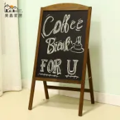 昊鑫家居 免運 附發票 廣告牌 木質展架 黑板 手寫展架 實木支架立式小黑板店鋪門口商用餐廳宣傳展示廣告牌手寫菜單立牌工廠現貨直銷 售後保障 全館八折 店長新品推薦 5h1110