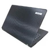 (店+)【Ezstick】Acer TMP214-53 TMP214-53G 筆電機身貼｜黑色卡夢紋｜上蓋+鍵盤週圍｜黑機專用