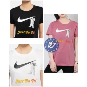 帝安諾-實體店面 Nike 短T 短袖T恤 白 粉 黑 女款 貓咪 JUST DO IT 純棉 DA2481-010