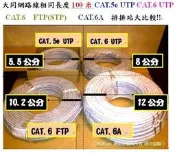 [光訊] 大同網路線 真正CAT.6A 頂極線，22AWG超粗線徑，非一般CAT.6 CAT.6e CAT.7 SSTP