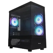 【Mavoly 松聖】4070+ 海景房 M-ATX電腦機殼(黑色)