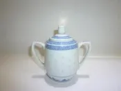 【壺櫃】早期壺精選/早期景德鎮製透光米粒糖罐.奶罐