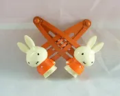 【震撼精品百貨】Miffy 米菲兔米飛兔 造型髮夾 橘 震撼日式精品百貨
