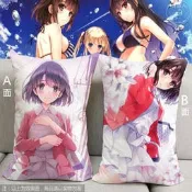 幻之空 內多圖(可來圖客製) 長中枕含枕心 家用枕套 路人女主的養成方法加藤惠詩羽英梨梨周邊動漫小抱枕靠枕 