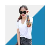 (店+)快速出貨 一雙紋身袖套 涼感袖套 冰絲袖套 花臂袖套 刺青袖套 防曬袖套 戶外運動 男女通用 紋身 袖套熊貓購物