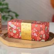〖  有福氣紅花紙盒〗2026年馬年包裝盒 新年禮盒 餅乾 糕點 年貨 特產 雪花酥 零食 馬過年 春節禮品盒 紙盒