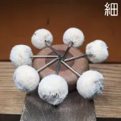 【麥小二】現貨~帶柄羊毛拋光輪-毛線輪(細/中/粗)支