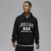(店+)【NIKE 耐吉】NIKE 帽T JORDAN 黑色 LOGO 喬丹 運動 上衣 男 FV8627-010
