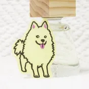 [反光貼紙] 狐狸犬 Japanese Spitz 6.8*4.7 cm