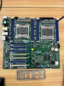 三和電腦配件店 永擎EP2C612D16TM伺服器主機板 雙CPU插槽支援 8組DDR4記憶體插槽 完整接口 近全新無拆修 實物拍攝 帶擋板 企業級工作站主機板