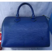 LV 手提包 波士頓包 EPI 真品 二手精品 特價 13000元 路易威登 SPEEDY25 手提包 波士頓包
