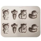 【Chefmade學廚原廠正品】童趣四款8連杯卡通造型蛋糕模(WK9319餅乾、蛋糕模)