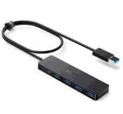 玉山最低比價網 [6東京直購] Anker A7516 4端口 USB 3.0 Hub 線60cm 5Gbps 適 MacBook iMac Surface Pro USB-A接口_PP5-1