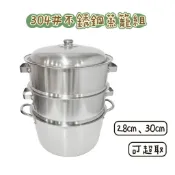 嘉馳精選🌟福泰牌 304不銹鋼蒸籠組(28/30CM) 不鏽鋼蒸籠 蒸鍋 白鐵蒸籠 蒸層 大蒸籠 炊層 人床 台灣製造
